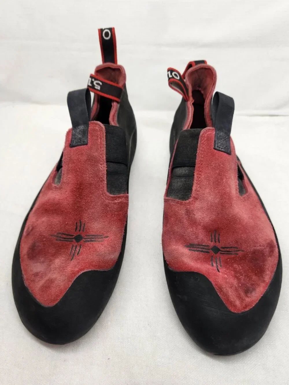 Five Ten 5.10 Anasazi Moccasym Stealth  Climbing Shoe Mens 10 Red/Black Adidas